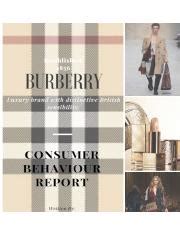 burberry consumer profile